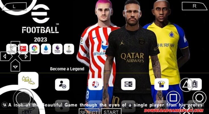 DOWNLOAD EFOOTBALL PES 2023 PPSSPP OFICIAL