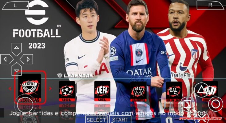 DOWNLOAD ISO EFOOTBALL PES 2023 PPSSPP OFICIAL