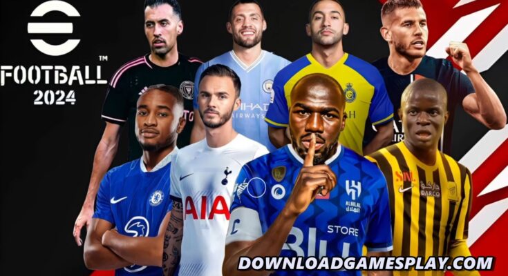 EFOOTBALL PES 2024 PPSSPP OFICIAL DOWNLOAD/DESCARGA REALISTA CÂMERA PS4/PS5 e BRASILEIRÃO & EUROPEUS ATUALIZADOS