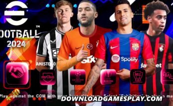 DOWNLOAD ISO OFICIAL EFOOTBALL PES 2024 PPSSPP COM BRASILEIRÃO & EUROPEUS ATUALIZADOS DESCARGA CÂMERA PS4/PS5