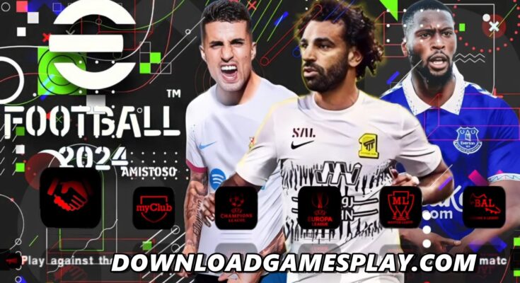 COMO BAIXAR INSTALAR eFOOTBALL PES 2024 PPSSPP NO ANDROID e PC