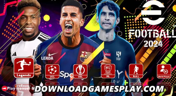 DOWNLOAD ISO OFICIAL EFOOTBALL PES 2024 PPSSPP COM BRASILEIRÃO & EUROPEUS ATUALIZADOS DESCARGA CÂMERA PS4/PS5