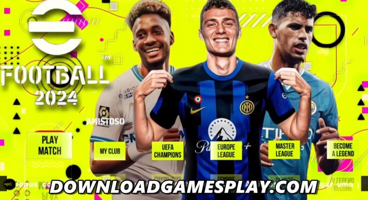 COMO INSTALAR eFOOTBALL PES 2024 PPSSPP OFICIAL NO ANDROID e PC