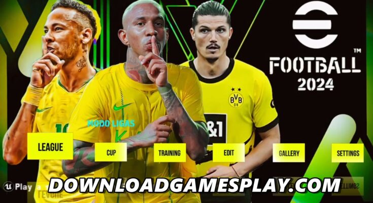 COMO INSTALAR BAIXAR eFOOTBALL PES 2024 PPSSPP OFICIAL NO ANDROID e PC