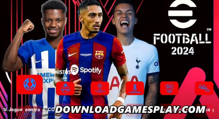 COMO INSTALAR BAIXAR eFOOTBALL PES 2024 PPSSPP OFICIAL NO ANDROID e PC