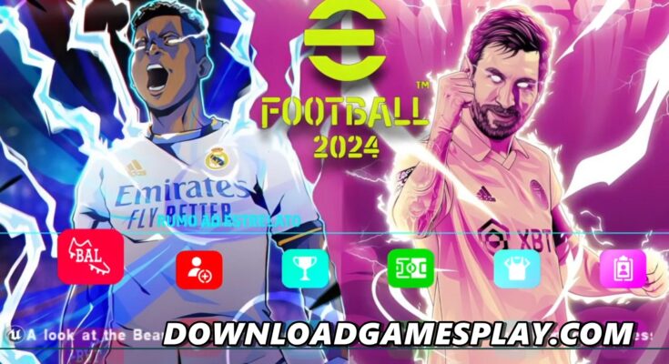 COMO INSTALAR BAIXAR eFOOTBALL PES 2024 PPSSPP OFICIAL NO ANDROID e PC