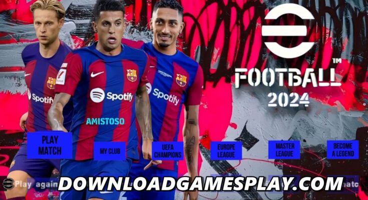 COMO INSTALAR BAIXAR eFOOTBALL PES 2024 PPSSPP OFICIAL NO ANDROID e PC