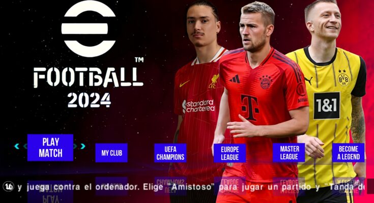 eFOOTBALL PES 2024 PPSSPP UPDATED OFFICIAL ANDROID/PC DOWNLOAD