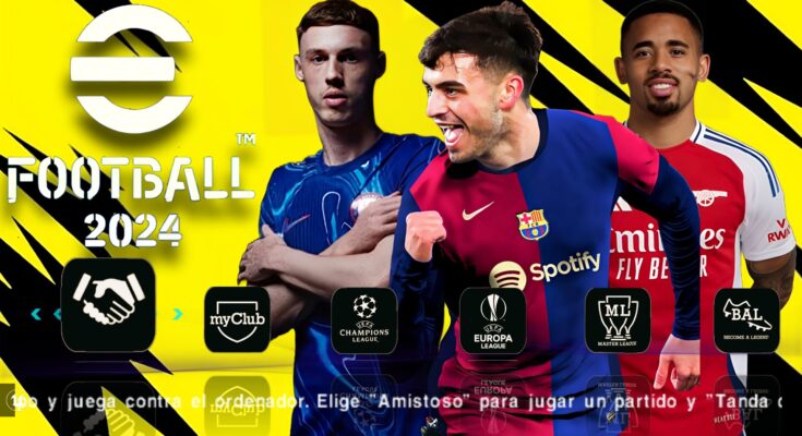 eFOOTBALL PES 2024 PPSSPP UPDATED OFFICIAL ANDROID/PC DOWNLOAD