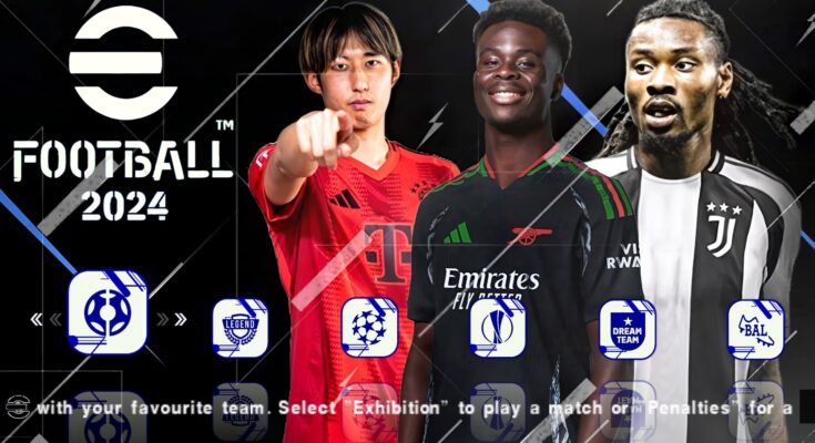 DOWNLOAD eFOOTBALL PES 2024 PPSSPP UPDATED OFFICIAL ANDROID/PC